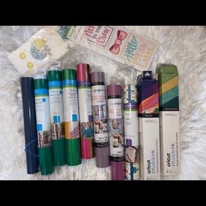 Huge Cricut Lot! Vinyl, HTV, Decals, Infusible Ink